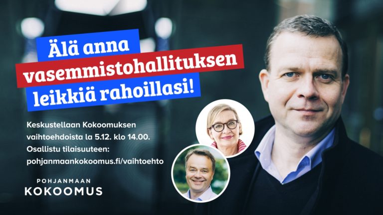 Älä anna vasemmistohallituksen leikkiä rahoillasi!