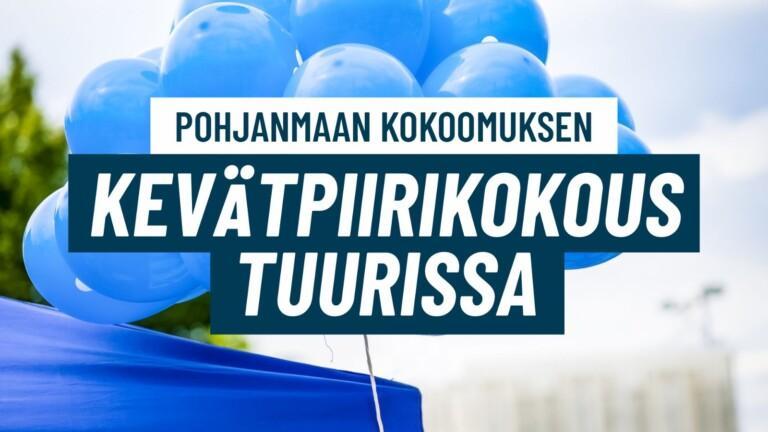 Pohjanmaan Kokoomuksen piirikokous Tuurissa